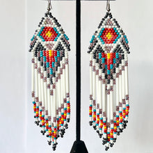 Load image into Gallery viewer, White and Multi Color Glass Beads
